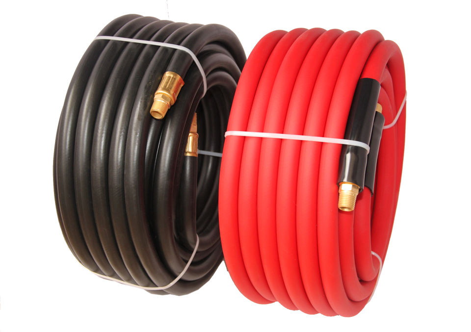 Tuyau d'air pour marteau-piqueur pneumatique rouge jaune noir de 50 pi 5