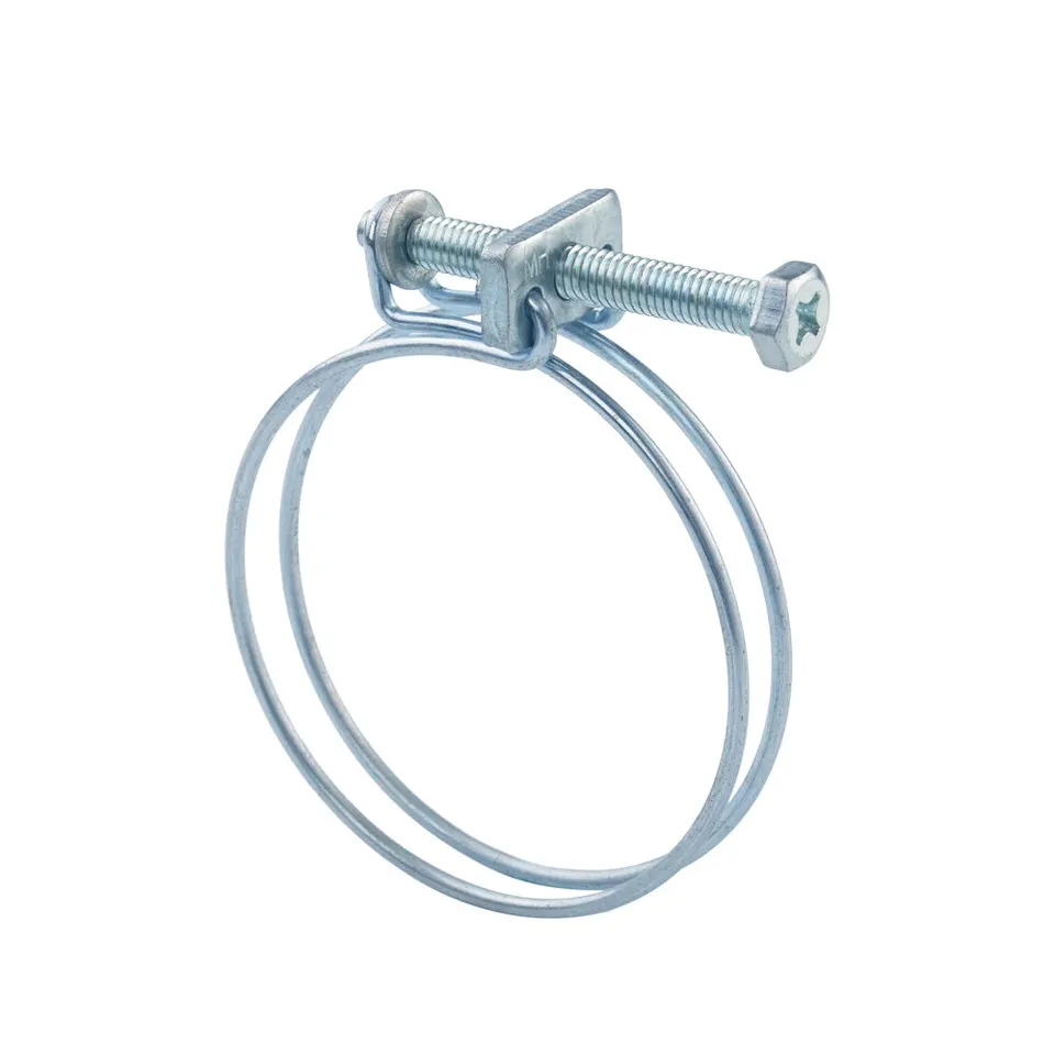 Standard Galvanized Steel Double Wire Hose Clamp