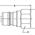 Nippel-Innengewinde ISO 7241 A-REIHE HYDRAULISCHE SCHNELLKUPPLUNGEN (STAHL)