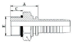 16011 SAE O-ring maschio / ISO 11926/ SAE J1926 -16011