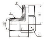 1N9 NPT Male 90° Elbow