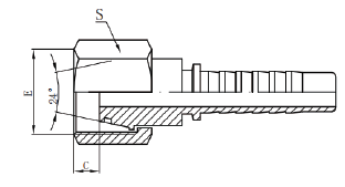 20411C METRİK DİŞİ 24°MULTISEAL LT20411C