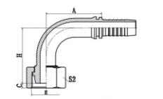 20591C 90 ° METRİK DİŞİ 24°MULTISEAL HT20591C