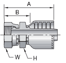 22612D-F FEMALE BSP PARALLEL PIPE 60° CONE / ISO 228-1