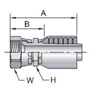 26711D JIC FEMMINA 74 °Cono SAET / SAE J514-26711 D