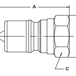 Nippel-Innengewinde ISO 7241 B-SERIE HYDRAULISCHE SCHNELLKUPPLUNGEN (STAHL)