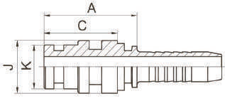 67011 SAE Staplelock maschio / SAE J1467