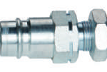 Nipplo maschio filettato-2 RACCORDI RAPIDI IDRAULICI TIPO PUSH AND PULL (ACCIAIO)