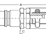 Nipplo maschio filettato-2 RACCORDI RAPIDI IDRAULICI TIPO PUSH AND PULL (ACCIAIO) (1)
