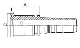 87613 FLANGIA SAE 6000PSI-87613