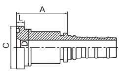 87913 FLANGIA SAE 9000 PSI -87913
