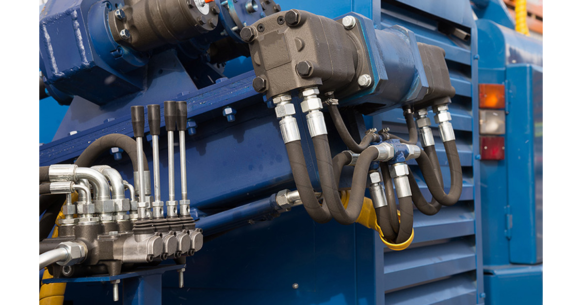 suction and return hose in hydraulic system