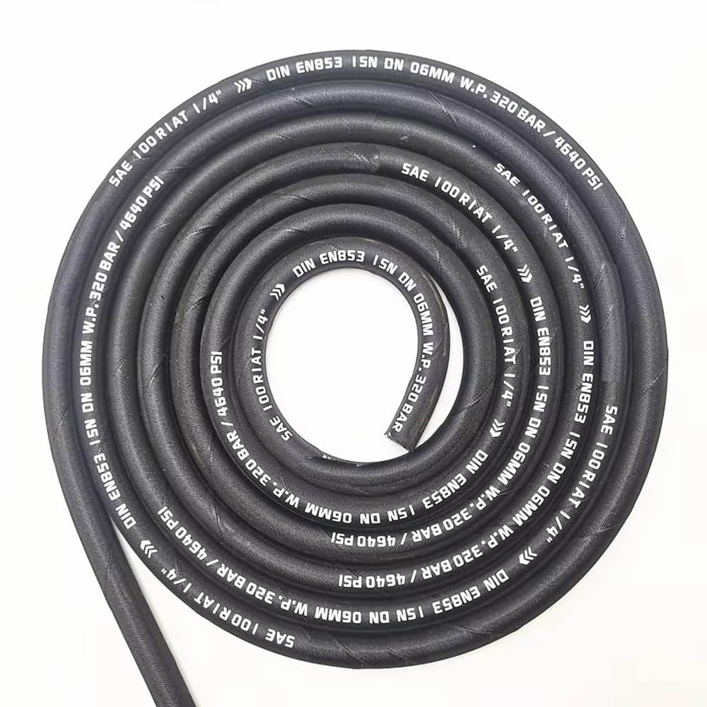 Flexible SAE 100R1AT hydraulic hose, pressure 4640psi