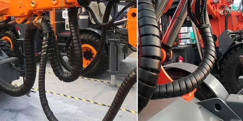 hydraulic hose protection on engineering machinery and mining hydraulic equipment