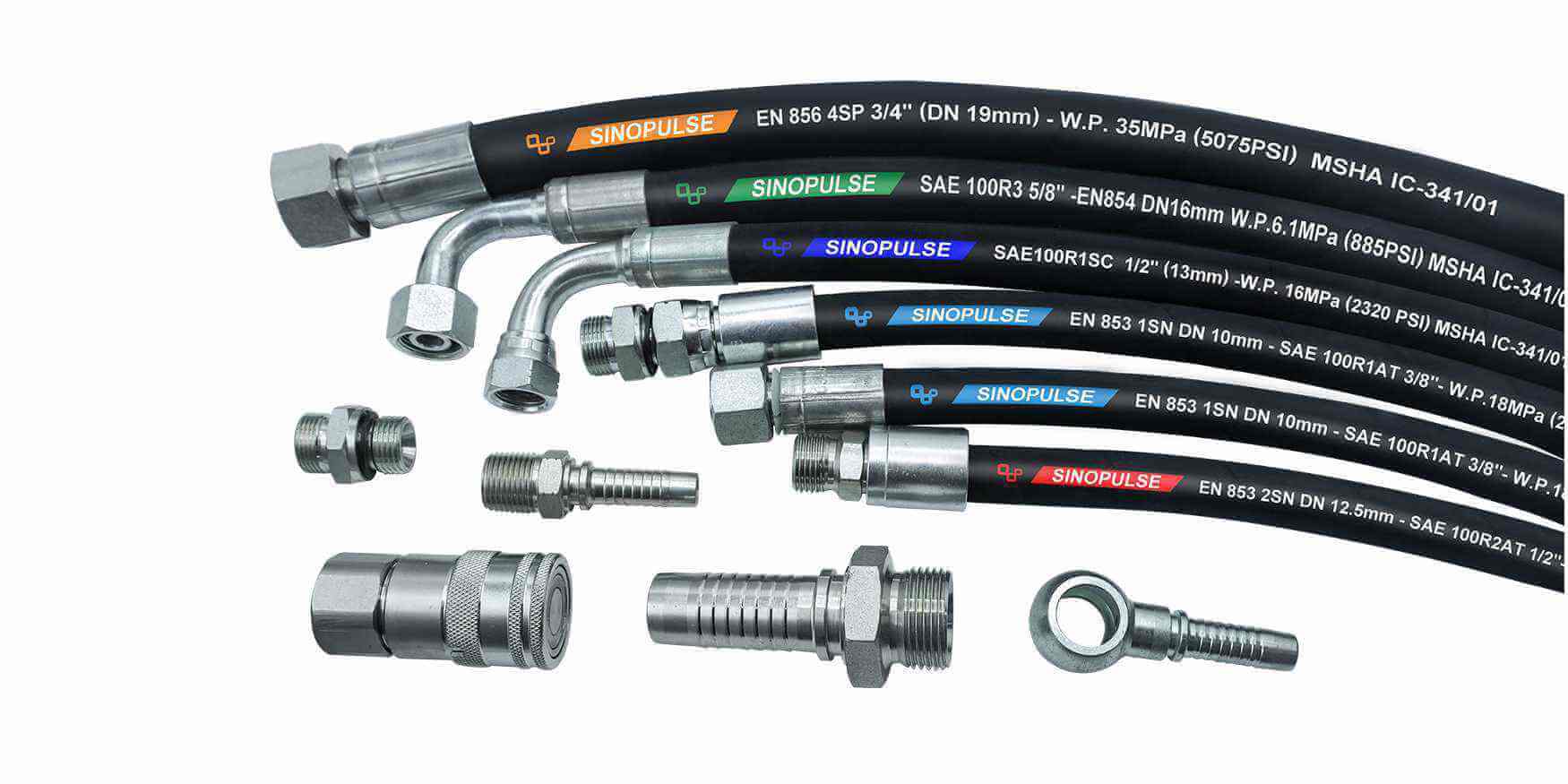 sinopulse hydraulic hose and fittings supply